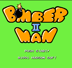 Bomberman II (Japan) Title Screen